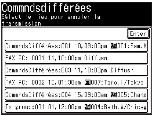 MURATEC F520 - Pour revoir ou annuler une commande - 3