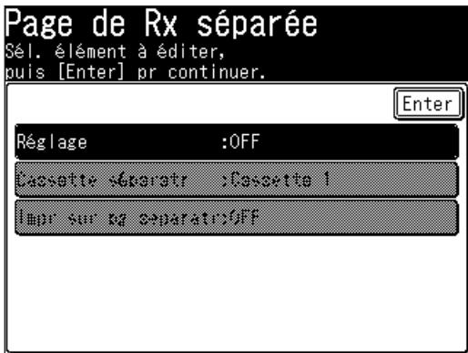 MURATEC F520 - Paramétrr la page de séparation - 2