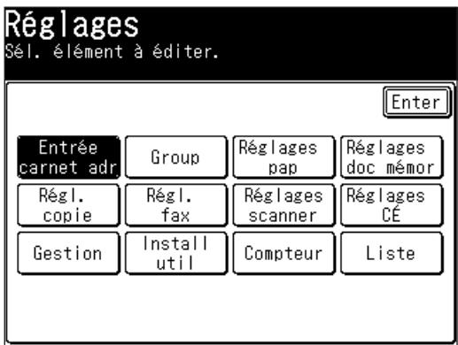 MURATEC F520 - Enregistrer ou éditer une destination - 1