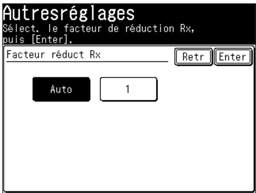 MURATEC F520 - Lorsque vous définissez le taux de réduction de réception - 1