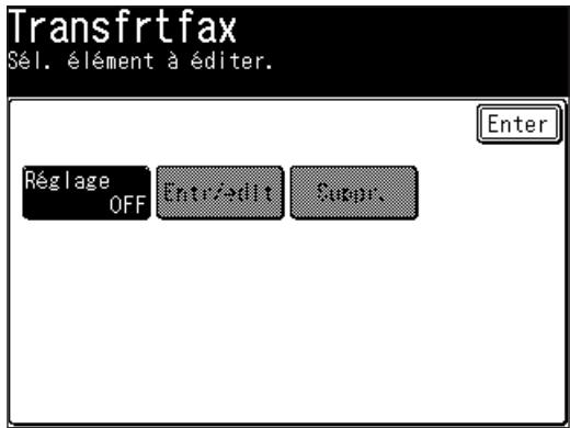 MURATEC F520 - Activation/désactivation de la fonction réacheminement fax - 1