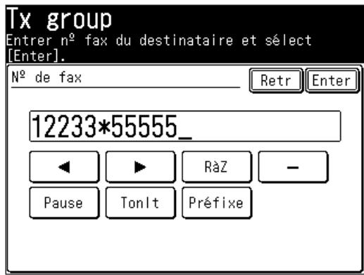 MURATEC F520 - Emission groupee avec le masque PIN - 2
