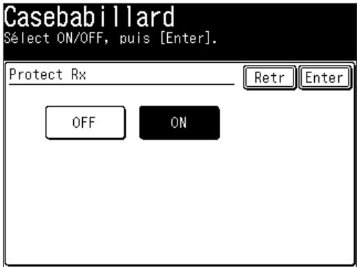 MURATEC F520 - Réglage de la réception protégée - 1