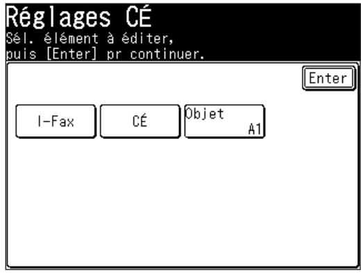MURATEC F520 - Accès aux paramètres de courrier électronique - 1