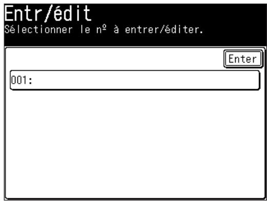 MURATEC F520 - Enregistrement des codes de département. - 1