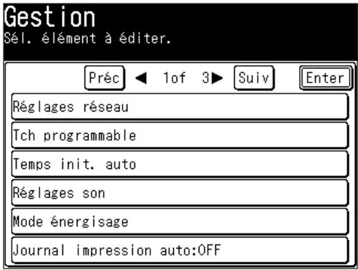 MURATEC F520 - Accès aux paramètres de gestion - 1