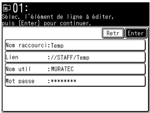 MURATEC F520 - Enregister un raccourci dossier - 14