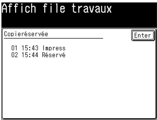MURATEC F520 - Consultation de la file d'attente d'impression de copie - 3