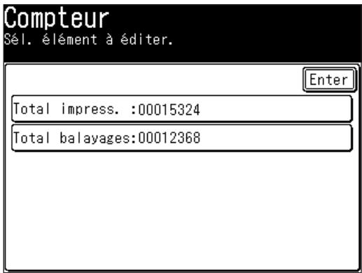 MURATEC F520 - Vérification du nombre de pages imprimées - 1