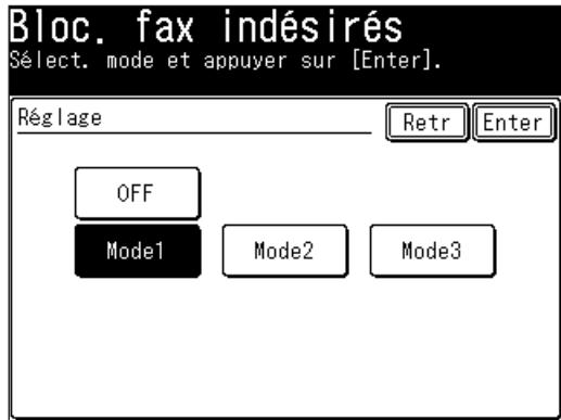 MURATEC F520 - (1) Sélectionnéz le mode. - 1