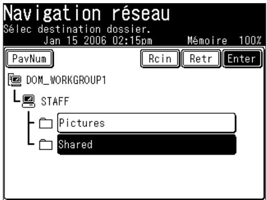 MURATEC F520 - Enregister un raccourci dossier - 9