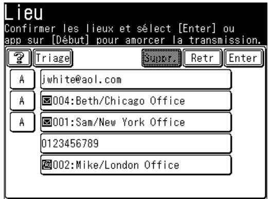 MURATEC F520 - Destinations spécifiées - 2