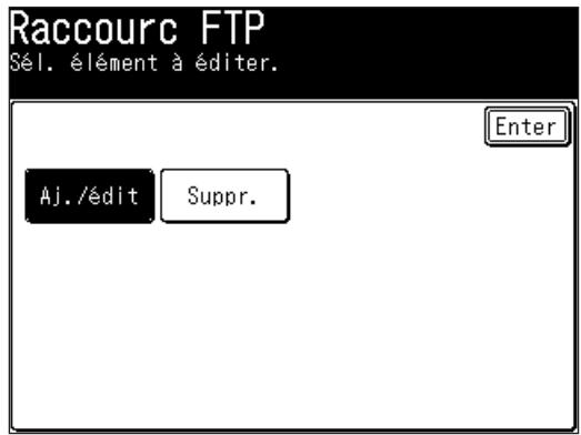 MURATEC F520 - Editor un raccourci FTP - 1