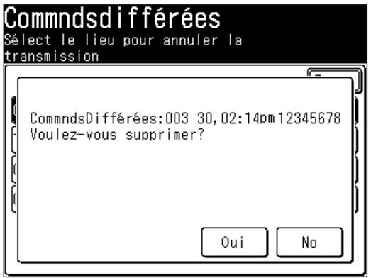 MURATEC F520 - Pour revoir ou annuler une commande - 4