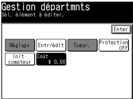 MURATEC F520 - Enregistrement du coût de copie (Gestion des coûts) - 2