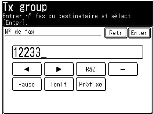 MURATEC F520 - Emission groupee avec le masque PIN - 1