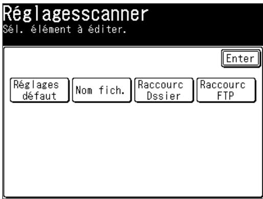 MURATEC F520 - Accès aux paramètres scanner par défaut - 3
