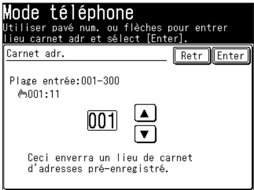 MURATEC F520 - Comment numéroter à l'aide du carnet d'adresses - 1