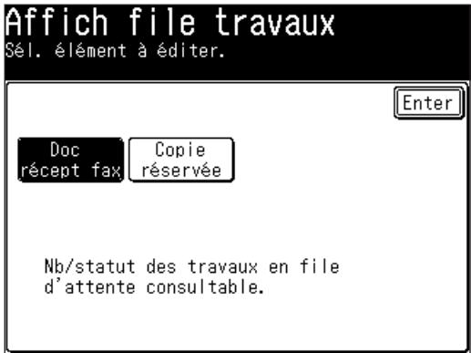 MURATEC F520 - Vérification de la file d'attente d'impression copie de réception sans papier - 2