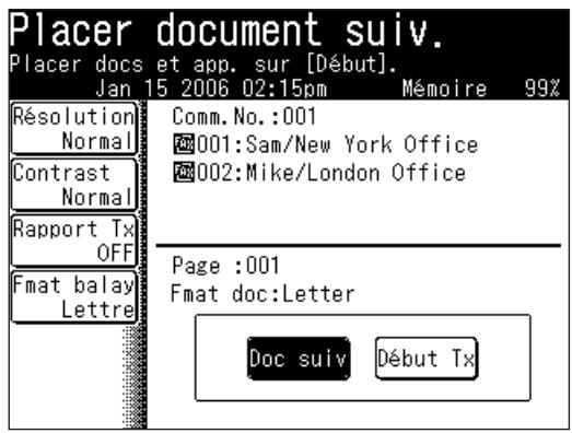 MURATEC F520 - Appuyez sur [Doc suiv]. Le document suivant va être numérique. - 1