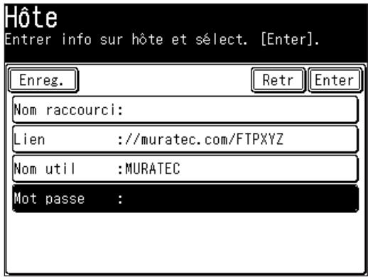 MURATEC F520 - Numérisation de documents vers un serveur FTP - 7
