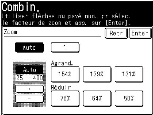 MURATEC F520 - Paramétrer l'agrandissement - 1