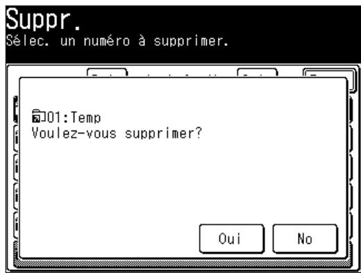 MURATEC F520 - Effacer un raccourci dossier - 3