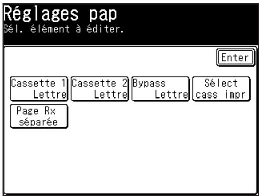 MURATEC F520 - Réglage du type de papier pour le 1er magasin - 1