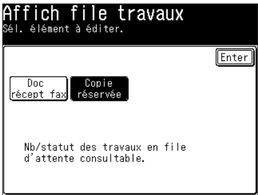MURATEC F520 - Consultation de la file d'attente d'impression de copie - 2