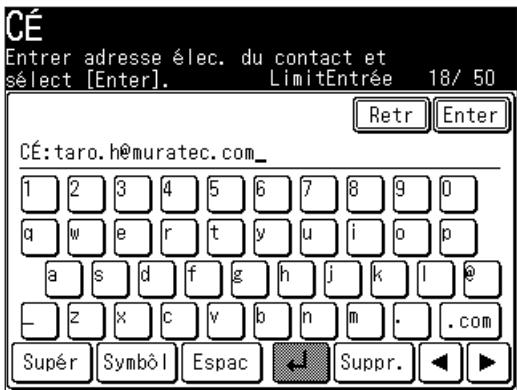 MURATEC F520 - Enregistrer ou éditer une destination - 7