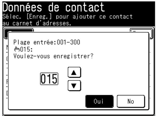 MURATEC MFX1430 - Enregister une destination à partir de l'écran des résultats de recherche - 3