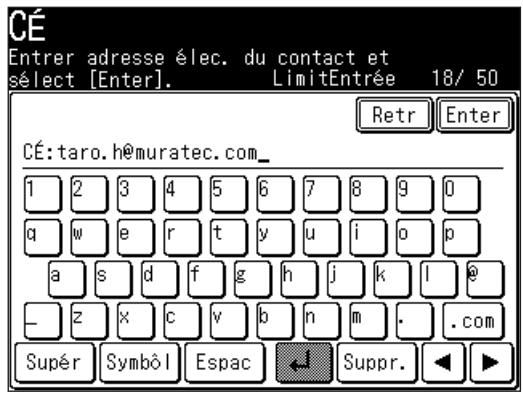 MURATEC MFX1430 - Enregistrer ou éditer une destination - 7