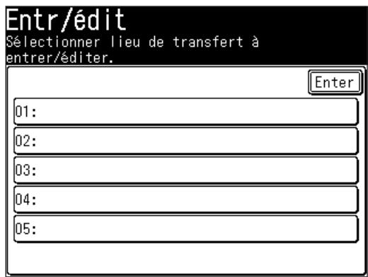 MURATEC MFX1430 - Enregistrer ou éditer une règle de transfert - 2