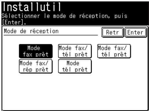 MURATEC MFX1430 - Sélection du mode de réception - 1