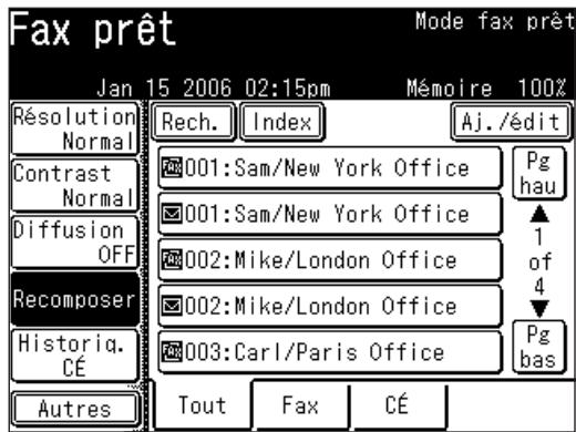 MURATEC MFX1430 - Appuyez sur [Recomposer]. - 1