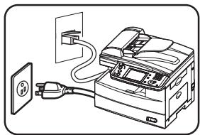 MURATEC MFX1430 - Installes votre machine àproximé d'une prise de téléphone et d'une prise de courant CA - 1