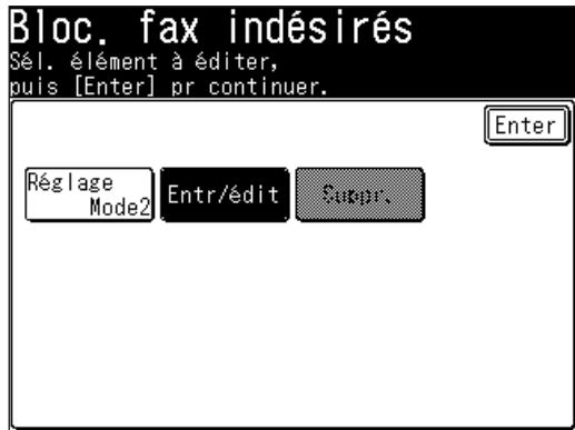 MURATEC MFX1430 - Appuyez sur [Entr/édit]. - 1