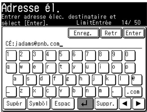 MURATEC MFX1430 - Alternative 1 : Enregistrer ou éditer directement dans le carnet d'adresses - 5