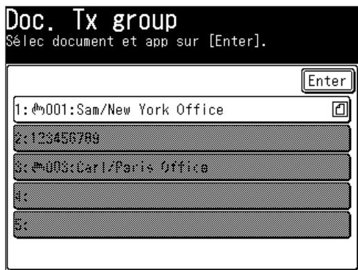 MURATEC MFX1430 - Impression d'un document enregistré dans une boîte d'envoi groupe - 1
