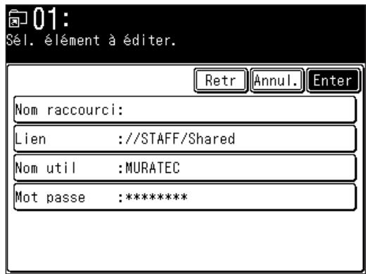 MURATEC MFX1430 - Enregister un raccourci dessier a partir de l'écran parcourir - 3