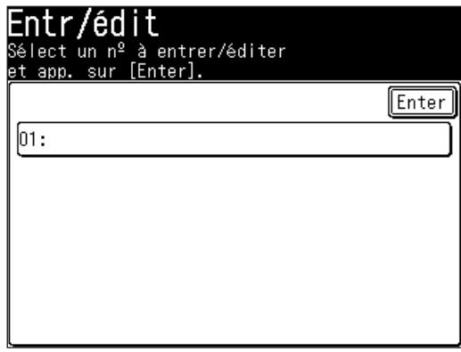 MURATEC MFX1430 - Appuyez sur [Entr/édit]. - 2