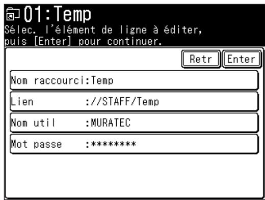 MURATEC MFX1430 - Editor un raccourci dossier - 3