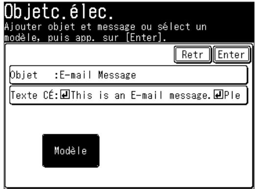 MURATEC MFX1430 - Utilisation d'un modele enregistré - 1