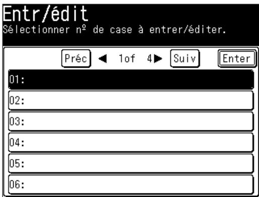 MURATEC MFX1430 - Enregistrer ou éditer une boîte F-code - 1