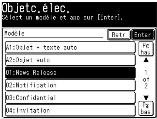 MURATEC MFX1430 - Changer le message texte par défaut - 1