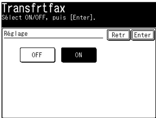MURATEC MFX1430 - Activation/désactivation de la fonction réacheminement fax - 2