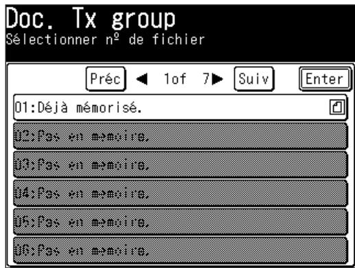 MURATEC MFX1430 - Sélectionnez le numéro du fichier que vous pouze imprimer. - 1