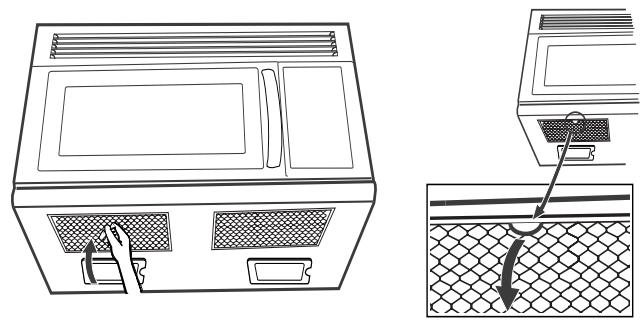 SAMSUNG SMH7159BC - Enlèvement et nettoyage des filtres - 1
