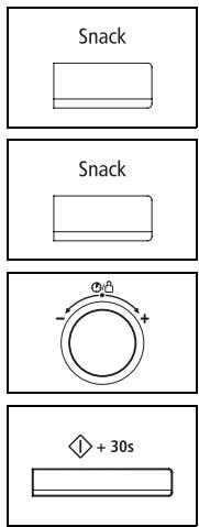 SAMSUNG CE137NM-B - Utilisation de la fonction Snack - 1