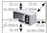 SAMSUNG MS23F300EAW - INSTALLATION DU FOUR MICRO-ONDES - 1